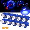 10Pcs Car Lights 5050 Gauge LED Indicator Bulbs Dashboard Side Interior Dash Lights T5 B8.5D 1SMD Car Accessories 5Colors Dome Lights 6