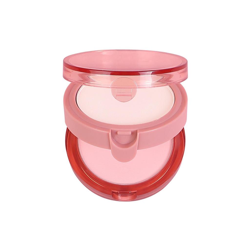 Huatang Double-Layer Matte Highlight & Pore-Refining Loose Powder - Natural Face Brightening, Long-Lasting, Non-Caking