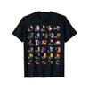 European Sizes Men'S Russian Alphabet & Animals Graphic T-Shirt - Vintage Cyrillic Letters & Bears, Foxes, Sheep - Soft Breathable