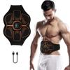 Abs Trainer Belt EMS Abdominal Muscle Stimulator Electric Toning Belts USB Waist Belly Weight Loss Home Gym Fitness Massager