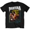Pantera Bands Ciemna i Retro Klasyczny Rockowy Album Tematyczny Unisex Bawełniana Luźna Koszulka z Krótkim Rękawem