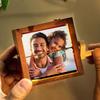 Personalized Flipbook Animation Box with Built-In Lighting Hand-Cranked Picture Album for 46250 Photos Wooden Frame Unique Gift for Memories