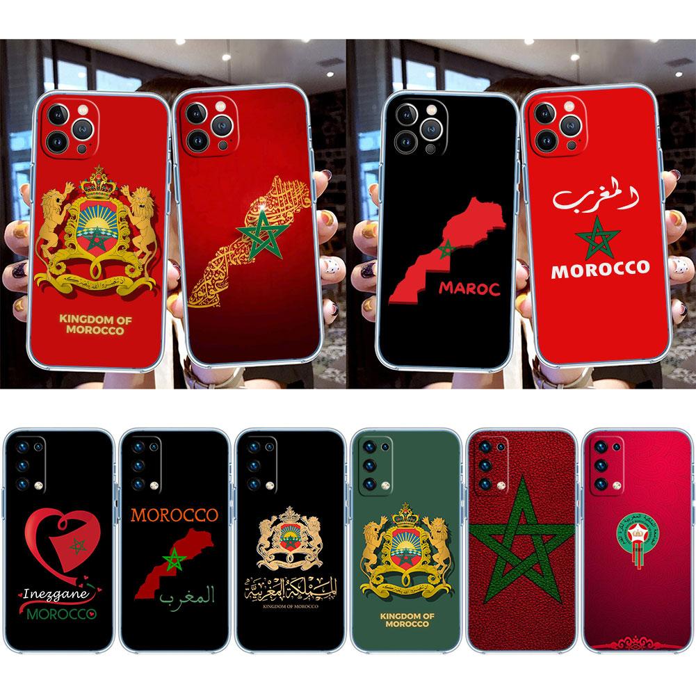 IK48 Morocco Flag Passport Case for Motorola G10 G20 G30 G31 G32 G34 G35 G41 G42 G50 G51 G52 G55 G60 G60S G62 G71 G72 G75