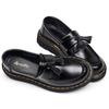 No Foot Grinding = Lightweight Fringed Loafers Women's Genuine Leather Low-top Small Leather Shoes Versatile Work Student Short Boots