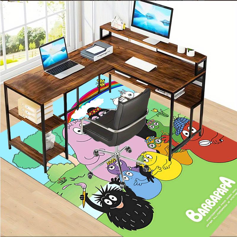 barbapapa Polyester Carpet, Soft Indoor Mat for Office Chair, Living Room, Computer Desk - Decorative Home Office Rug Design