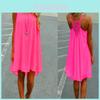 Women's Elegant Summer Beach Wear Bikini Cover Up Boho Swimwear Swing Sun Dress