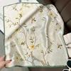 100% Natürlicher Echter Seidenschal Halstuch Foulard Damen Bandana Schals Für Frauen Hijab Schal Wickel Quadratisches Halstuch Beliebt
