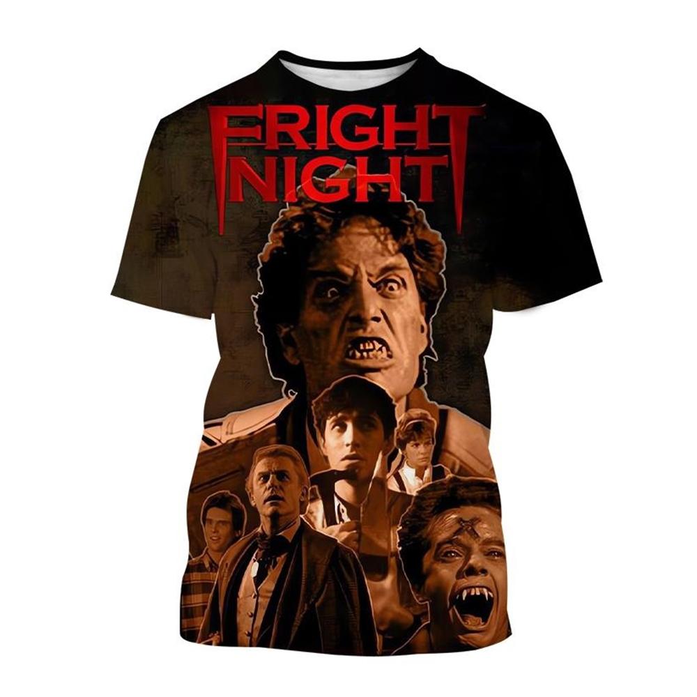 3D-printade T-shirts för män och kvinnor, Nya skräckfilmer, Vampyrer, Zombier, Spöken, Halloweenmode