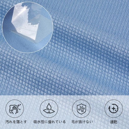 SINLAND Absorbent, Quick-Drying Microfiber Glass Wiping Cloths, Glass Cloths, Kitchen Dish Cleaning Towels, Car Wash Towels, Cleaning Cloths (Blue, 40