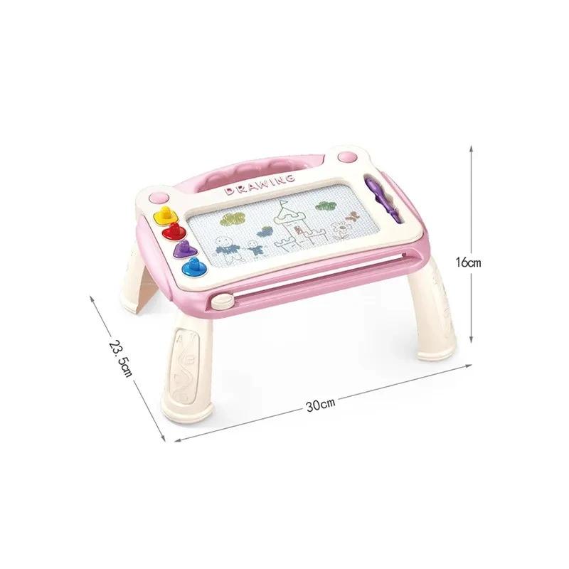 Planche à dessin magnétique pour enfants, planche à graffitis en couleur pour bébé, jouets de dessin, jouet éducatif interactif familial pour l'apprentissage précoce