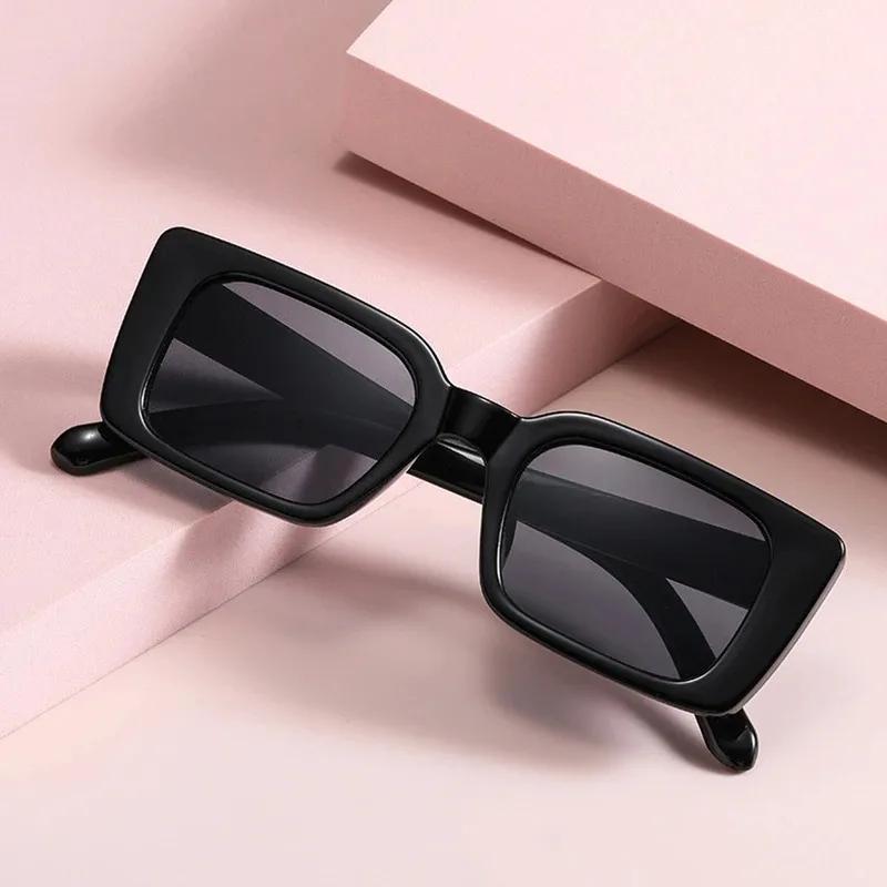Trending Square Sun Glasses Women Men Retro Leopard Shades UV400 Protection Fashion Small Rectangle Sunglasses