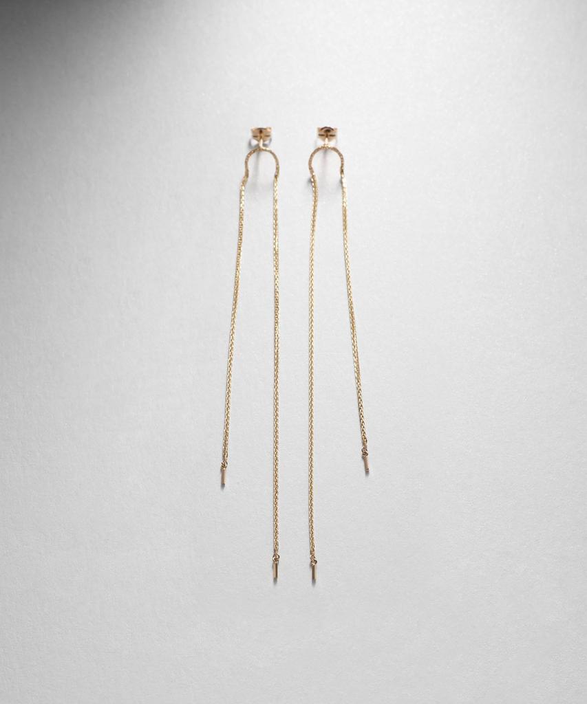 Earrings K10 Spike Triple Turn Stud Earrings 40576532 Yellow Gold 00 [Kokoshnick] Women's (100)
