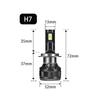 Super Bright H4 H7 Car LED Headlight Bulb H1 H8 H11 LED Lights 50000LM 6000K White 200W Auto LED Lamp Turbo Fog Light Bulbs 12V