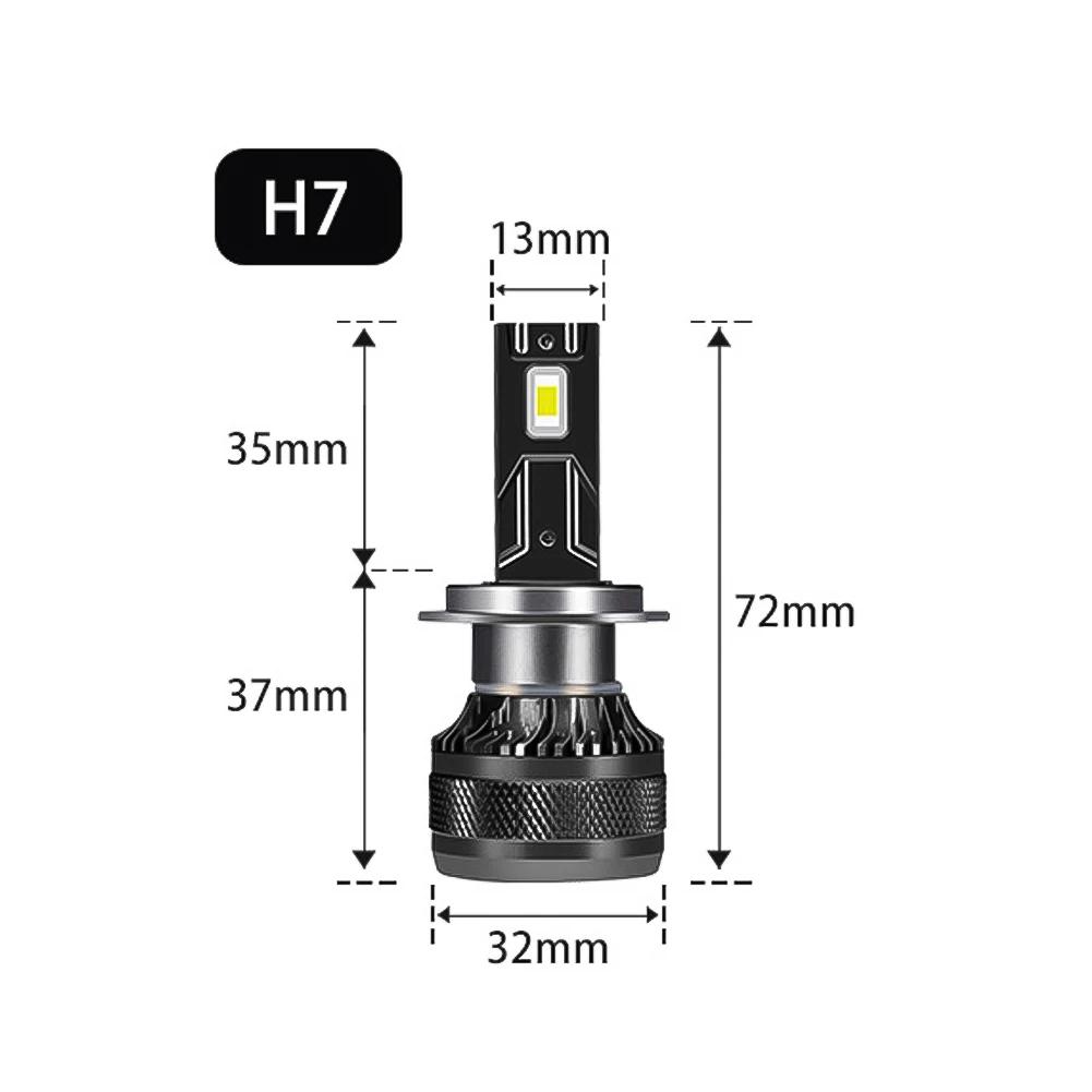 Super Bright H4 H7 Car LED Headlight Bulb H1 H8 H11 LED Lights 50000LM 6000K White 200W Auto LED Lamp Turbo Fog Light Bulbs 12V