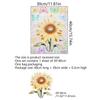 Xc4001-Zc Sunflower Butterfly Sunlight Colorful Window Sticker Double-Sided Visual Window Decoration Static Sticker