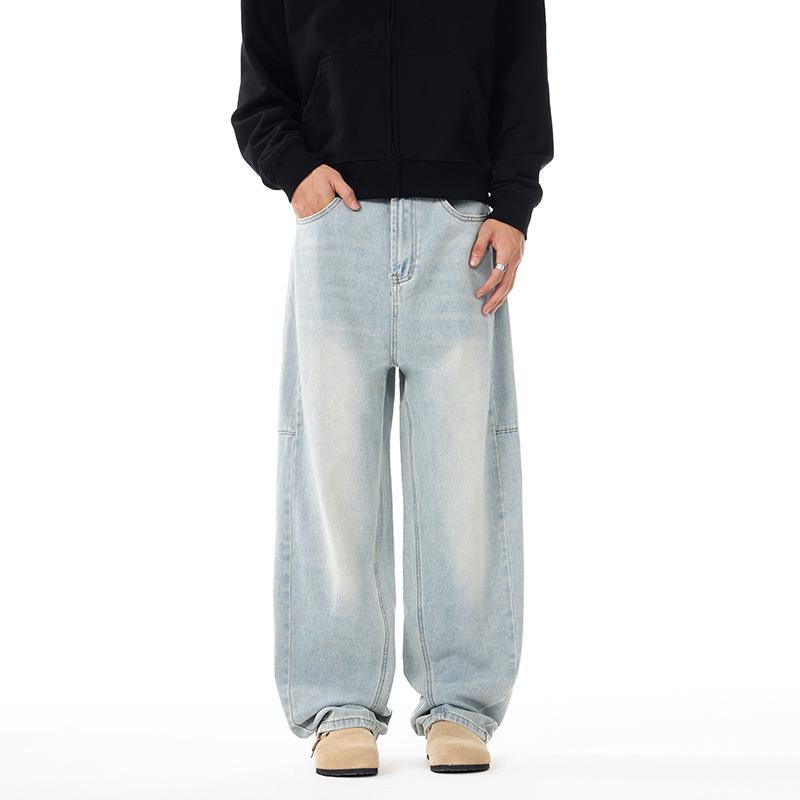 Wide-leg Jeans Gentlemen and Female Same Oversized Draped Straight-leg Daily Wear Harem Trousers High Quality Durable Construction