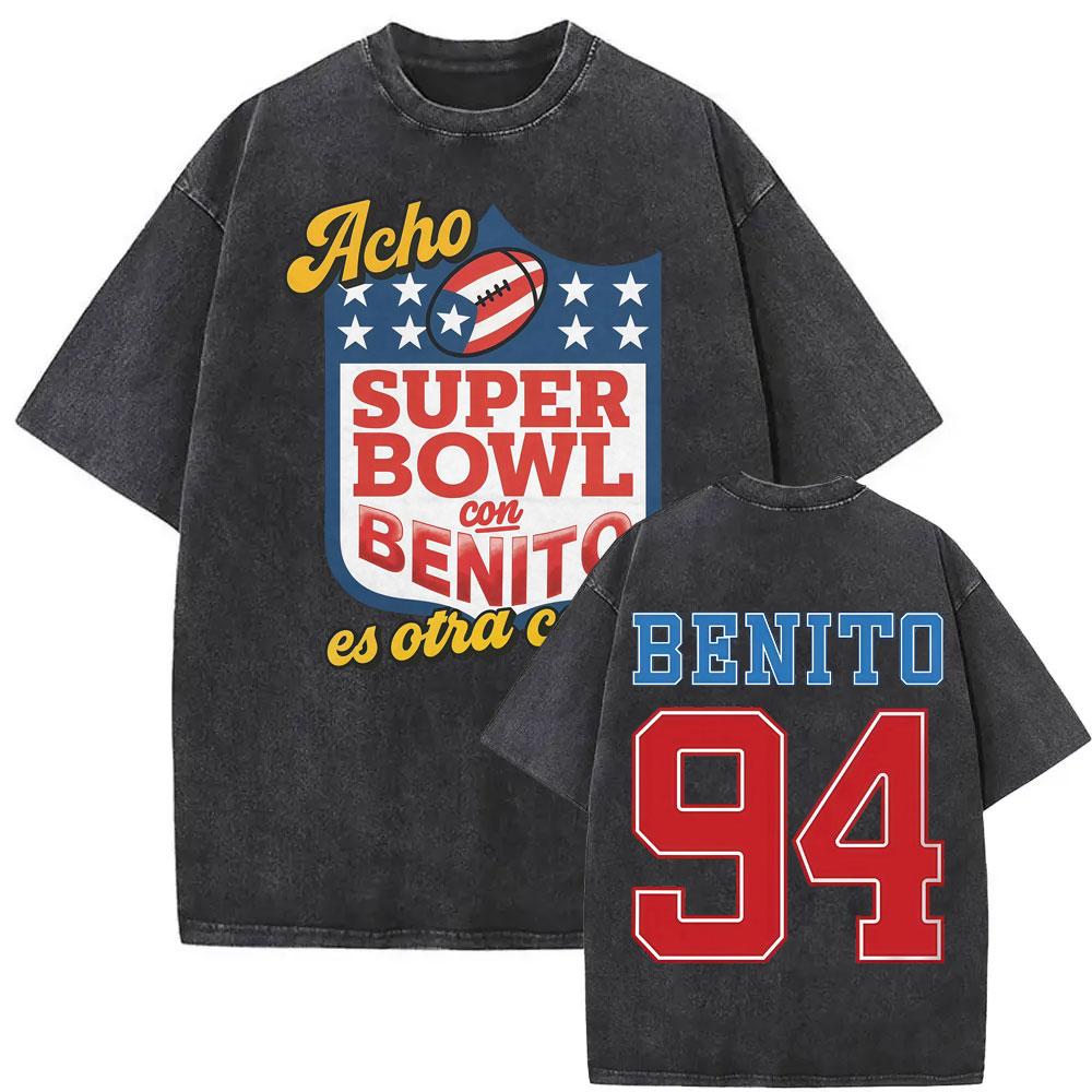 Bad Bunny Album Cover Printed Tshirt Debi Tirar Mas Fotos DTMF Washed Vintage T Shirts Men Women Hip Hop Punk Oversized T Shirt