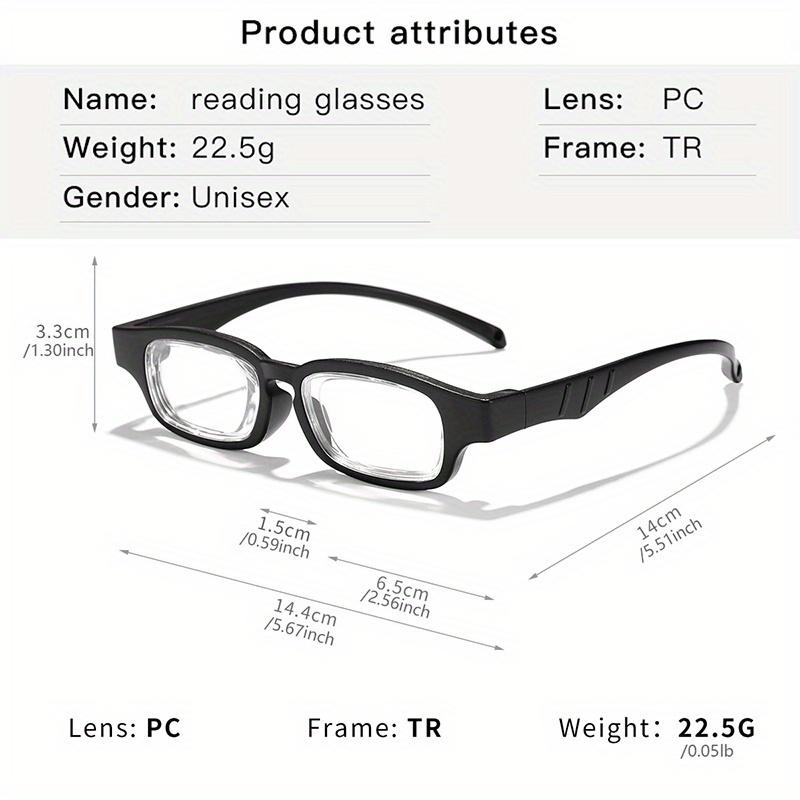 TR Adjustable Reading Glasses Each Lens 1 0 To 4 0 Diopter Comfortable Ergonomic Design Adjustable Focal Length For Men Women