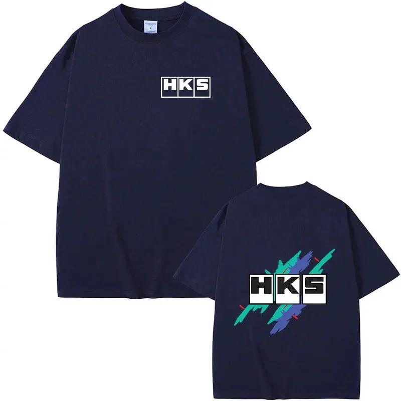 Summer Japanese JDM Modified HKS Endless Men's T-shirt Fashion Print Short-sleeved Casual Soft Loose T-shirt for Men