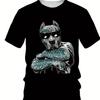 Stylish Dog Print, Men's Graphic Design Crew Neck Novel T-shirt, Casual Comfy Tees Tshirts For Summer, Men's Clothing Tops For Daily Vacation Resorts