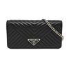 [Pre-Owned] Triangle Logo Chain Leather Shoulder Crossbody Bag - Good #1EARCWI