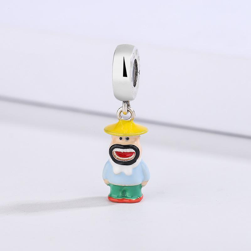 Brand New High Quality Fine Copper Metal Compatible With Authentic Original Bracelet High Quality Fine Jewelry Europe Cute Cartoon Doll Series Dangle