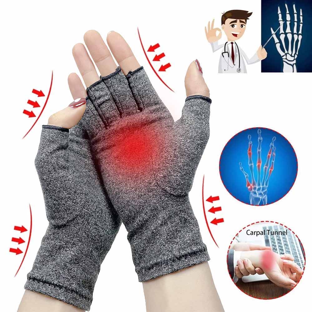 1 Pair Compression Gloves Wrist Support Joint Pain Relief Hand Brace Women Men Therapy Wristband Compression Gloves