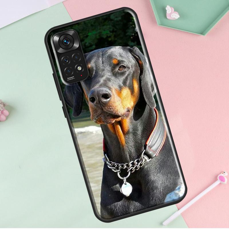 Capa para cachorro Dachshund Doberman para Redmi Note 12 Pro Plus para Redmi Note 10 8 9 11 Pro 12S 11S 10S 9S 9C 10C 12C