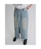 8SECONDS Diagonal Fastening Denim Maxi Skirt Sky Blue