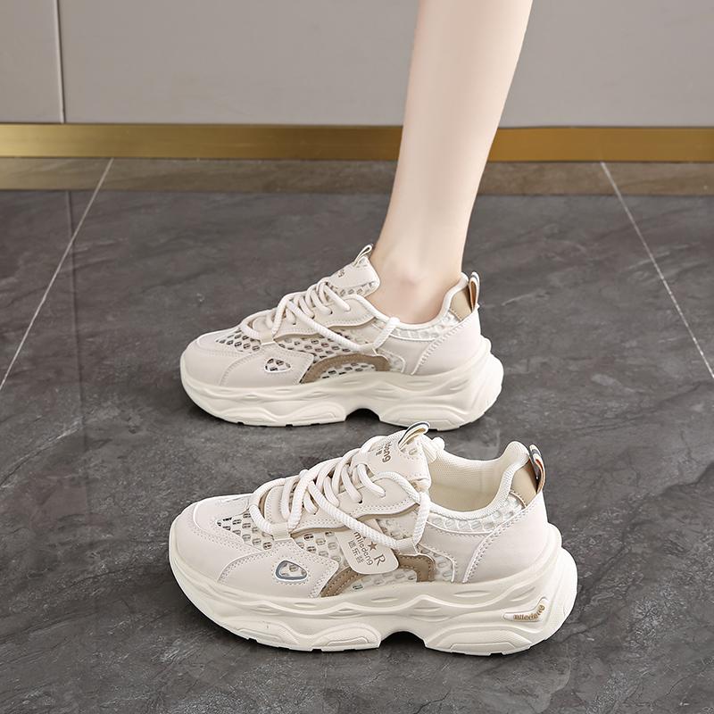 Fashion Fashion Breathable Chunky Sneakers Women 2025 Spring Summer New Non Slip Wading Shoes Woman Thick Sole Platform Sports Shoes