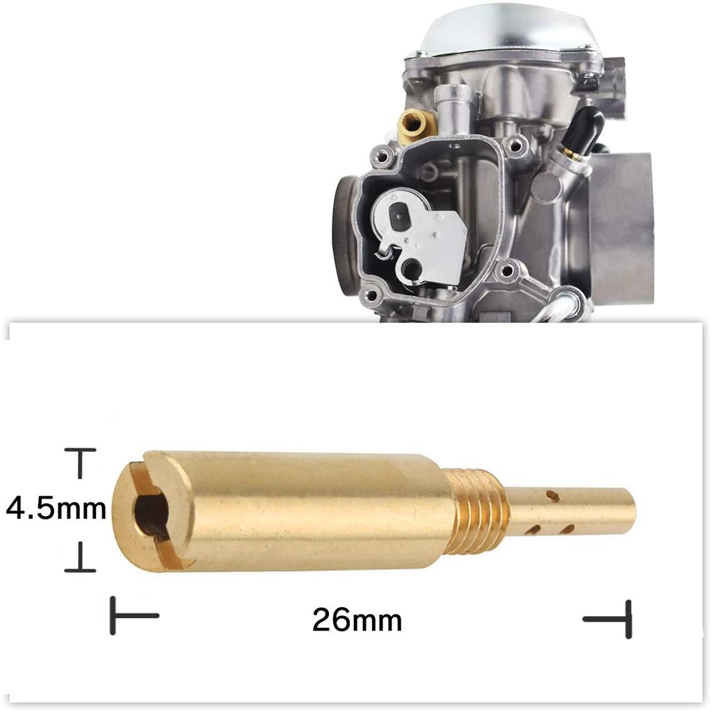Leerlaufdüse Jetsetmoto Leerlaufdüsensatz Motorradausrüstung #28#30#32#35#38#40#42#45 (26mm x 4.5mm) für Keihin
