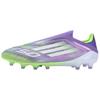 F50 Elite Laceless AG Purple Rush Cloud White Lucid Lemon Unisex Sneakers Green JR5364