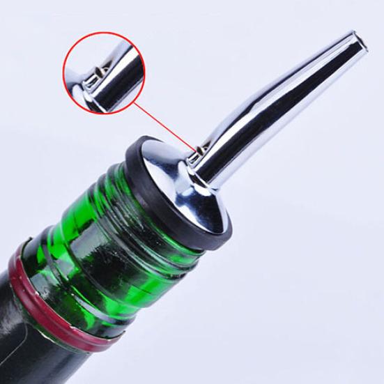 Stainless Steel Liquor Spirit Pourer Flow Wine Bottle Pour Spout Stopper Barware