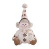 Christmas Snowman Gnomes Plush Doll Soft Textured Rudolphs Themed Decoration for Kids Multicolor