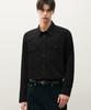 DRAW FIT Washed Cotton Western Shirt [Black]
