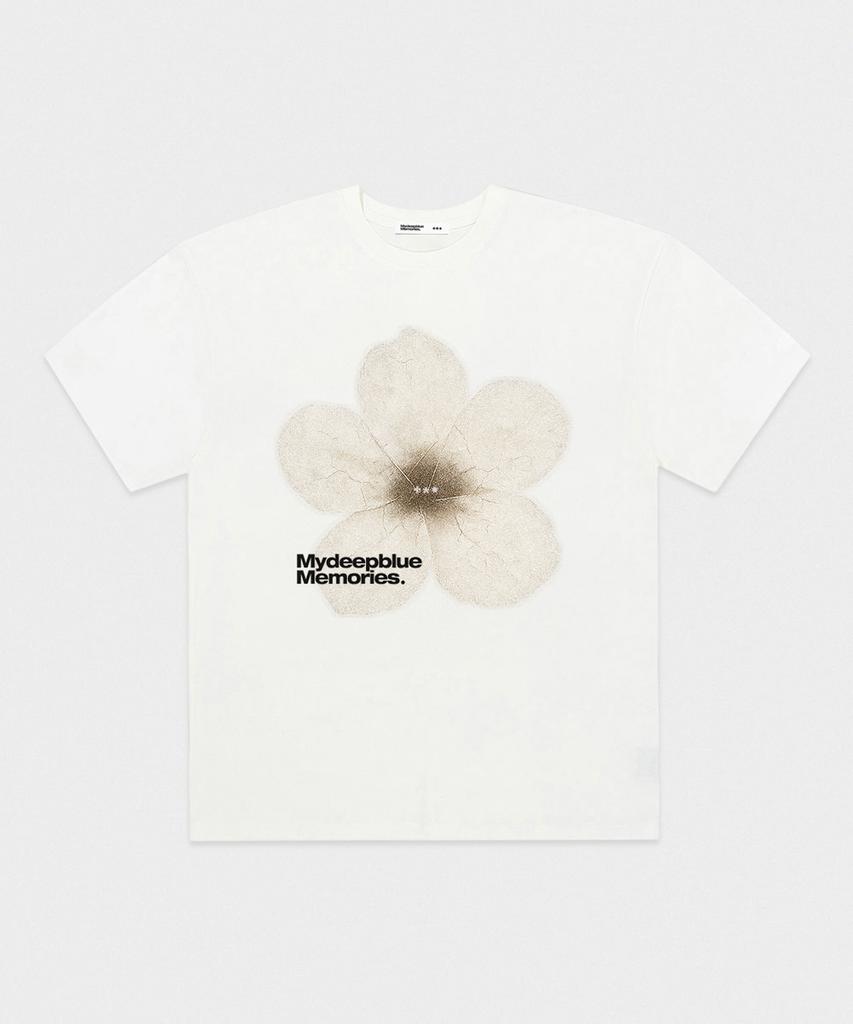 Maidibbeullumemolijeu #1 Flower Over T-Shirts (White)