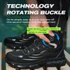 Rotating Buttons Safety Shoes Men Waterproof Steel Toe Safety Footwear Work Boots Men Anti-smash Anti-puncture Protective Boots