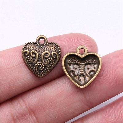 Peach Heart Love Charms Pendant Men's Jewelry Elegant Art Supplies