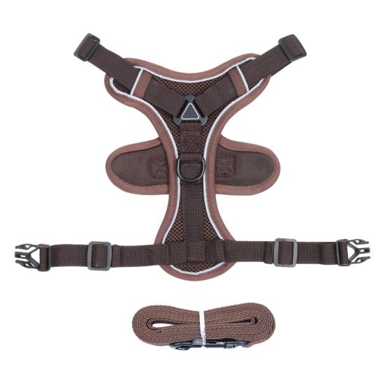 Cat Harness And Leash Reflective Strips Jacket Breathable Adjustable Vest Harness Escape Proof Easy Control Leash for Cats