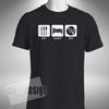 Eat - Sleep - Mix T-Shirt Dj Deep House Garage Clubbing Mixing Turntable Music