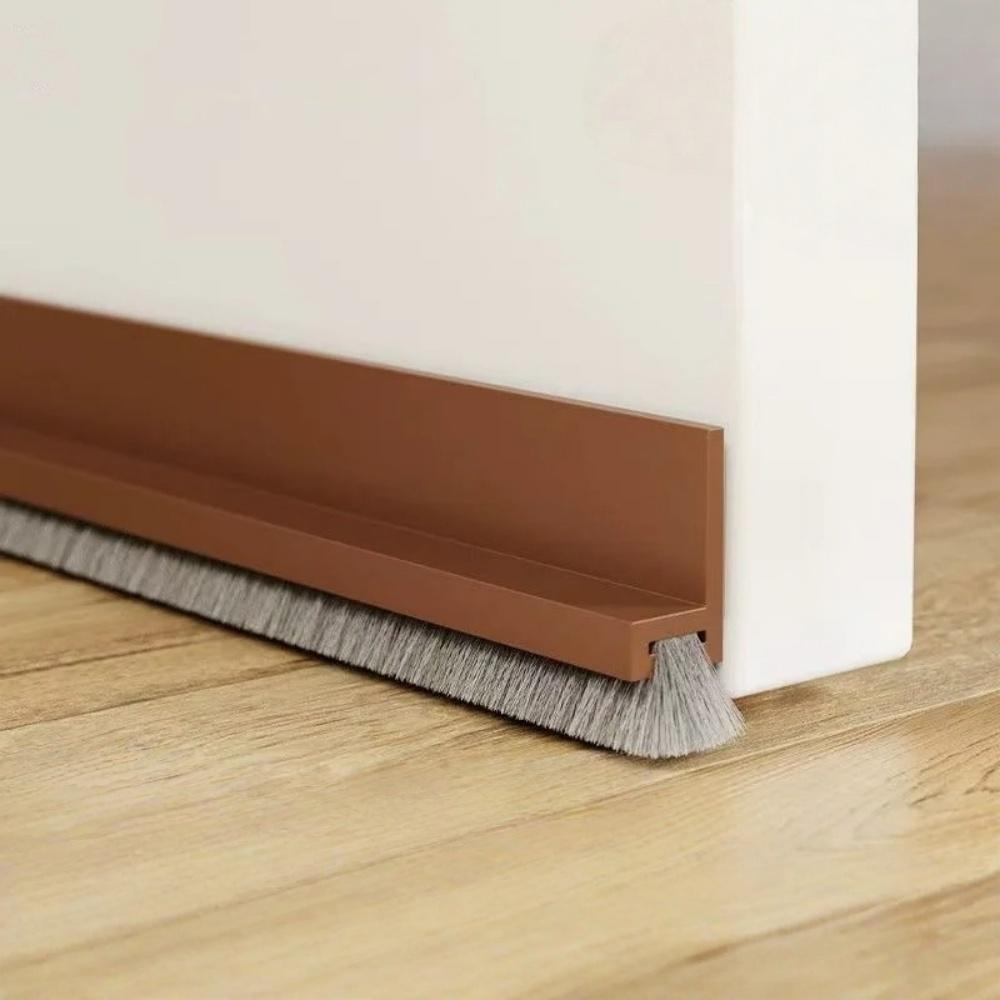 1pc 1mX3cm Door Stoppers, Door Sweeps, and Sealing Strips for Both Exterior and Interior Doors, Upgraded Brush Sealing Strips