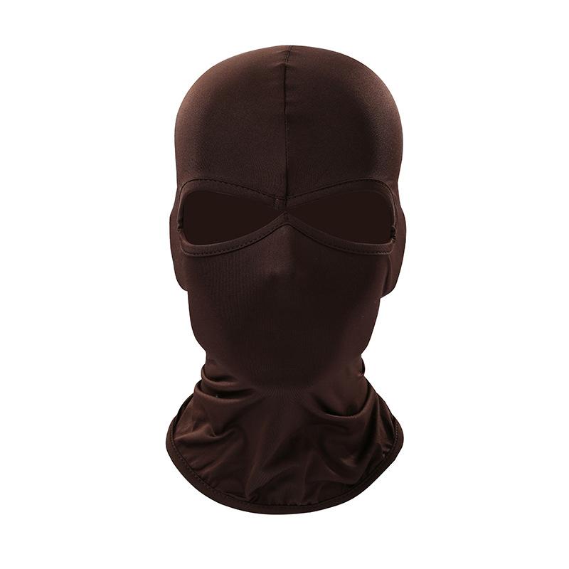 2 Hole Balaclava Motorcycle Face Mask Moto Helmet Bandana Hood Ski Neck Full Face Mask Windproof Face Shield Men's Biker Mask