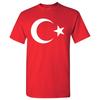 Turkey European Flag Basic Cotton T-Shirt - Red