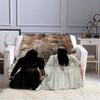 Die ungezähmte Xiao Zhan Wang Yi Bo Serie Muster Flanelldecken Bettlaken Sofaüberwurf Tagesdecke Siesta Freizeitbezüge Steppdecke