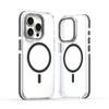 Luxury Magsafe Wireless Charge Shockproof Clear Phone Case For iPhone 15 14 13 12 Pro Max 14 15 Plus Magnetic Transparent Cover
