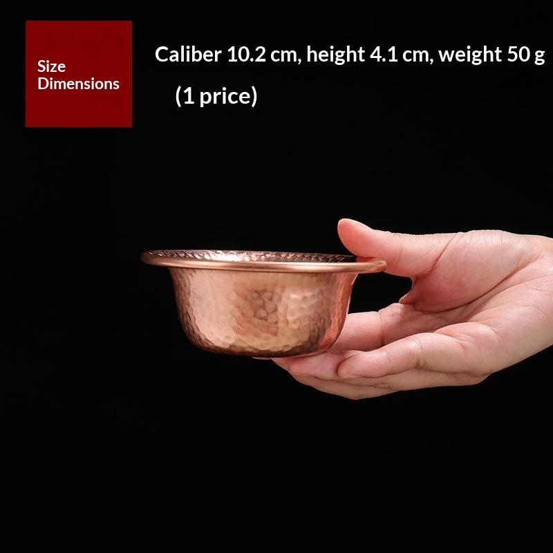 Hammered Red Copper Water Bowl Handcrafted Multiple Sizes Durable for Altar Spiritual Offering Home Decor Gift