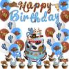 32pcs West Cowboy Party Decoration Includes Banner Balloons Cake Toppers