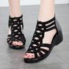 Summer Women’s Soft Leather Roman Sandals  Soft Soles Casual Shoes Women‘s Fashionable Sandals