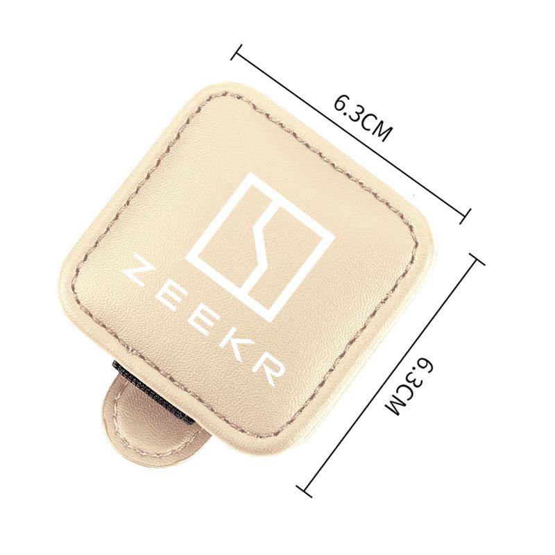 Car Interior Visor Glasses Clip Magnetic Leather For Zeekr 001 009 Zeekr X 7X 007 2025 2023 Accessorie Sunglasses Holder Storage