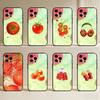 Tomato Cartoon Cute Creative   Phone Case For iPhone 17, 16,15,14,13,12,11 Plus,Pro Max, Others Soft Black Cover